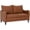 Brown, variant on HOMCOM 55" Loveseat Sofa, Small 2 Seater Couch with Solid Wood Legs, Grey
