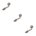 thumbnail image 2 of Langgg Poignée de Pêche en Métal pour Moulinet Spinning Portable Détachable 32mm Réutilisable Remplacement Poignée Modifiée Bouton de Lancer d'Appâts Fournitures Gris Argenté 3Ensemble, 2 of 6