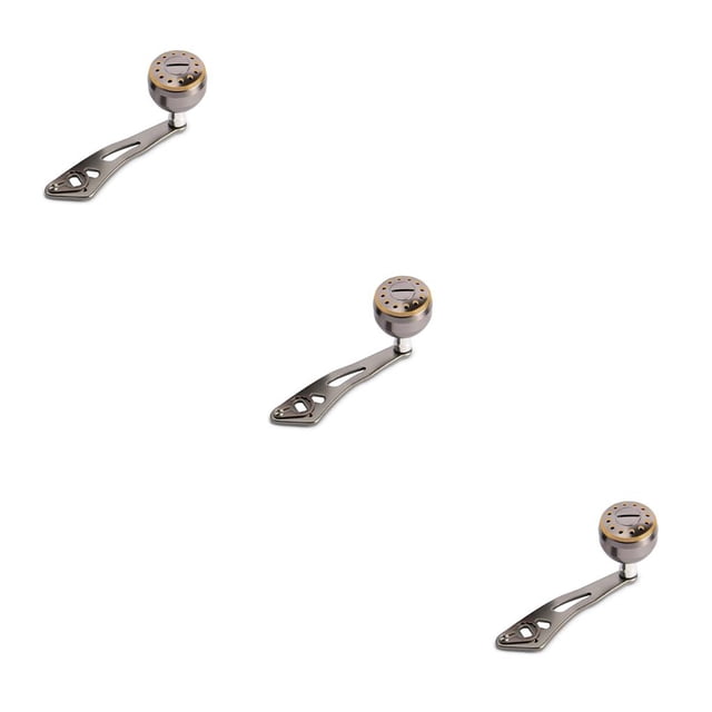 relayinert Poignée de Moulinet de Pêche en Métal Amovible 32mm Poignée Réutilisable Bouton de Lancer d'Appâts Gris Argenté 3Ensemble