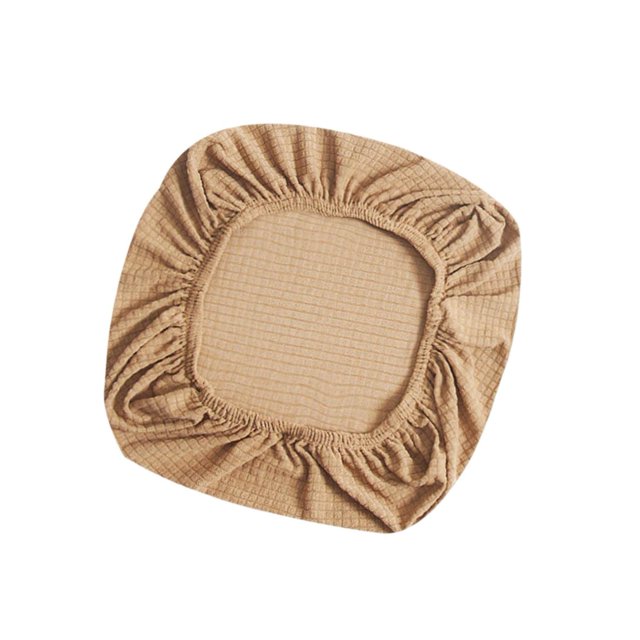 Elastic Office Chair Seat Covers Stretchable Chair Slipcover Light Brown