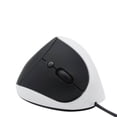 thumbnail image 2 of Czzoypi Ergonomic Vertical Mouse, Wired USB Vertical Mouse with 3 DPI Modes & 6 Buttons, Right Hand Ergonomic Computer Mouse for Office Work Gaming Comfort, White, 2 of 3