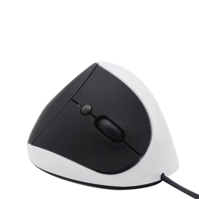 Wired Ergonomic Vertical Mouse, 6 Button USB Computer Mouse with 3 Adjustable DPI Modes, Right Handed Optical Mouse for Home Office, Laptop Desktop PC