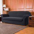 thumbnail image 4 of Subrtex 1-Piece Stretch Sofa Slipcover Non Slip Couch Cover, Texture Grid Pattern, 4 of 4