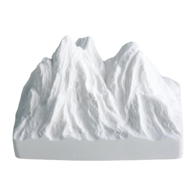 jesticaly Tabletop Ornament Snow Mountain Statue for Table Centerpieces Indoor Cabinet Style A Style A