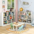 thumbnail image 2 of Costway 10-Cube Bookcase 41" Wooden Toy Storage Organizer for Kids Bookshelf White, 2 of 10
