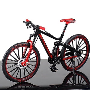 Jinsinto mini 1:10 Alliage vélo échelle modèle Dasktop simulation ornement Doigt de vélo de montagne jouet, Rouge