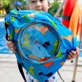 thumbnail image 3 of Drawstring Oxford Swim Backpack Water-Resistant Wet Separation Colorful Cute Animal Print Pvc Storage Bag Gifts For Boy Girl Children, 3 of 12