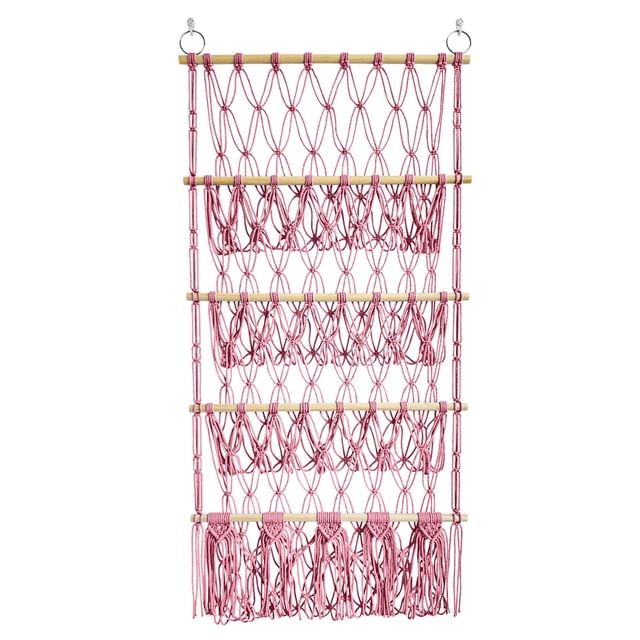 serony Macrame Toy Hammock For Stuffed animals, making the space Animals | Hanging Storage Shelf Elastic Hanging Stuffed Hammock
