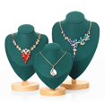 thumbnail image 3 of Ruiboury Necklace Display Bust Chic and Stable for Dresser Retail store Showroom Black L 1Set, 3 of 6