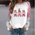 thumbnail image 1 of Qertyioot T-Shirt Graphique pour Femmes de la Saint-Valentin à Manches Longues, Blouse Imprimée à Col Rond, Tunique Décontractée, 1 of 3