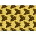 thumbnail image 1 of Ahgly Company Tapis d'Intérieur Rectangulaire Transitionnel Jaune Lavable à la Machine, 7 Pieds x 9 Pieds, 1 of 7