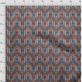 thumbnail image 3 of oneOone Coton Popeline Tissu Rayé Ikat Tissu Imprimé 1 Yard 42 Inch Wide, 3 of 4