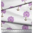 thumbnail image 2 of Soimoi Silk Fabric Leaves,Floral & Elephant Block Print Fabric by The Yard 42 Inch Wide, 2 of 3
