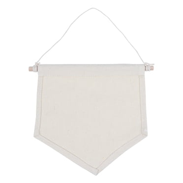 KAKOWELY Bannière Fanion à Épingles, Badge Épingle de Revers en Émail, Drapeau, Bannière Murale en Toile Unie Vierge (Couleur/s Primaire), 7,87 Pouces X 6,89 Pouces X 0,39 Pouces