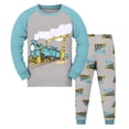 thumbnail image 1 of MIASHUI Ensemble de Pyjama pour Petits Grands Garçons Filles, Pyjamas pour Enfants en Coton, Gris Foncé, 2-3 Ans, 1 of 3