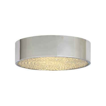Xtricity - Plafonnier Tambour avec LEDs Intégrées, Diamètre 12 Pieds', de la Collection Dublin, Chrom