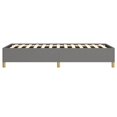 thumbnail image 4 of vidaXL Twin Bed Frame, Fabric Upholstered Platform Bed Frame, Dark Gray, No Mattress, 4 of 6