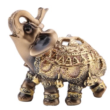 Statue d'Éléphant, Chanceux Feng Shui Éléphant Doré Feng Shui Statue d'Éléphant Feng Shui Artisanat Supérieur