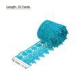 thumbnail image 2 of Uxcell 3.14 inch Wide 10 Yard Lace Ribbon Floral Pattern Blue Embroidered Lace Trim for Sewing Making, Gift Wrapping, 2 of 5