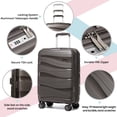 thumbnail image 2 of Joyway -5-Piece Luggage Set PP Hardshell Spinner Suitcase with TSA Lock - (Expandable Carry-On 20 Inch) (24 Inch 28 Inch) for School, Travel, Weekend, 2 of 7