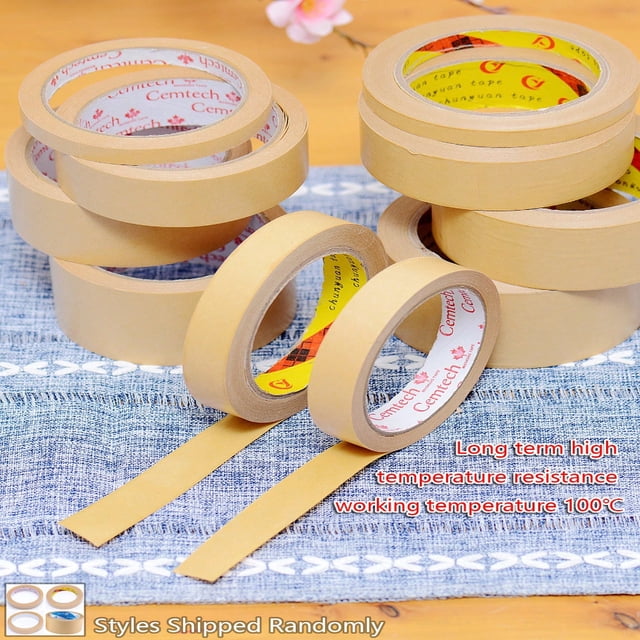 CHUANK High Temperature Craft Paper Tape High Viscosity Tape Water-Free Craft Paper Tape For Fixing Picture Frames Boxes And Packages Also For Lamination.