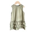 thumbnail image 1 of Qudderr Robes d'Été pour Bébés Filles Robe Décontractée à Volants Robe en Coton Lin pour Tout-Petits 6 Mois - 6 Ans, 1 of 9