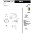 thumbnail image 2 of Designers Impressions 651687 Oil Rubbed Bronze Tub Shower Combo Faucet - Single Handle Mixer Design - Multi-Setting Shower Head, 2 of 2