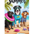 thumbnail image 4 of Bright Colors Hello Summer Dog Banner Tropical Design Beach Theme for Summer Party Outdoor Decoration Beach Events, 4 of 4