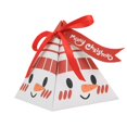 thumbnail image 1 of 50Pcs Christmas Candy Box Cute Santa Claus Snowman Elk Styles Red Ribbon Letter Label Card Packaging Box Portable Triangle Paper Box Christmas Gift Box Party Favors, 1 of 8