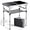 Black, variant on Belmora 2ft Folding Camping Table with Storage Net, 3 Adjustable Heights Small Folding Table Portable & Lightweight with Carry Handle, for Camping, Fishing, Picnic, Beach, Outdoor, 22.8" x 15.7"