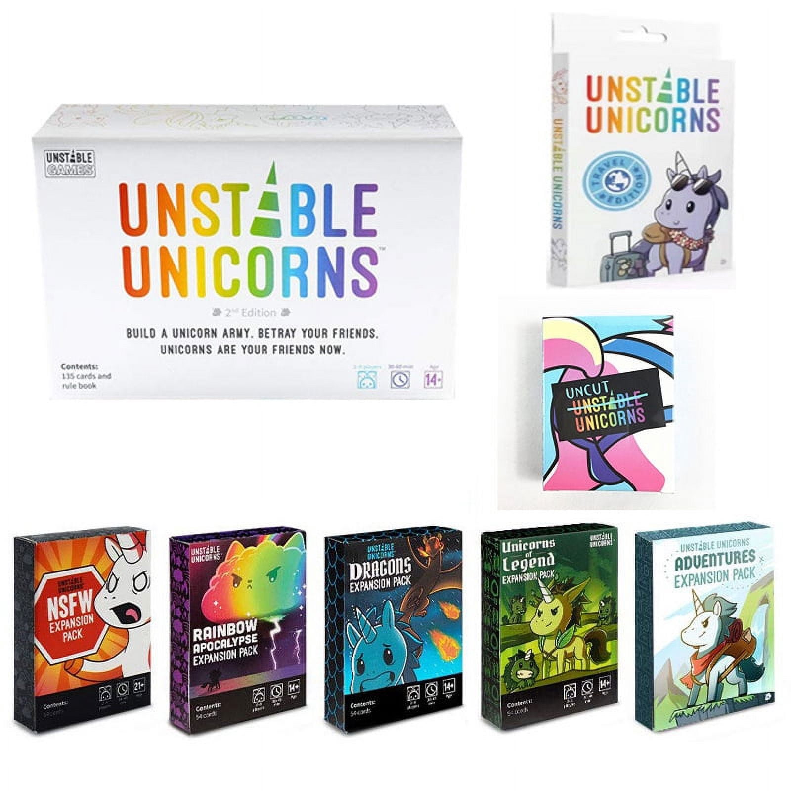 English unicorn board game toys unstable unicorns family party card game