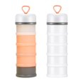 thumbnail image 4 of Lipstore 2 Pieces Protein Powder Containers Milk Powder Container for Office Exercise White and Pink, 4 of 8