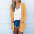 thumbnail image 2 of Pompotops Chemisier Décontracté à Manches Longues pour Femmes avec Poche Cardigan en Liquidation, 2 of 5