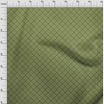 thumbnail image 4 of oneOone Silk Tabby Green Fabric Geometric Sewing Material Print Fabric By The Yard 42 Inch Wide, 4 of 5
