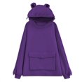thumbnail image 1 of Sweat à Capuche Frog Mignon pour Femmes, Fermeture Éclair, Tunique Décontractée Ample, Costume Mignon avec Poches, 1 of 7