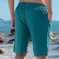 thumbnail image 5 of CHGBMOK Gym Shorts Men Summer Solid Color Casual Elastic Waist Drawstring Pocket Shorts Sizes M-3XL, 5 of 5