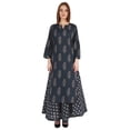 thumbnail image 1 of Phagun Ensemble Kurti et Jupe Ethnique Indien en Coton pour Femmes Tenue de Fête Robe Imprimée Tenue Traditionnelle, 1 of 7