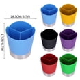 thumbnail image 3 of over Rack Organizer Stainless Folding Drying Rack Stainless Collapsible Dishpan Basin 1pc Straw Dispenser Material Coffee Stirrers Holder Stable Base For Home For Restaurant For Bar, 3 of 4