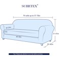 thumbnail image 2 of Subtrex Stretchy 2-Piece Washable Armchair/Lovesaet/Sofa/XL-Sofa Slipcover, Jacquard Damask Pattern, 2 of 6