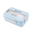 thumbnail image 1 of Leakproof Bento Box For Adults With 3 Compartment Lunch Box For With Spoon & Chopsticks Microwave Dishwasher BPA Free Meal Box With Handle, 1 of 7