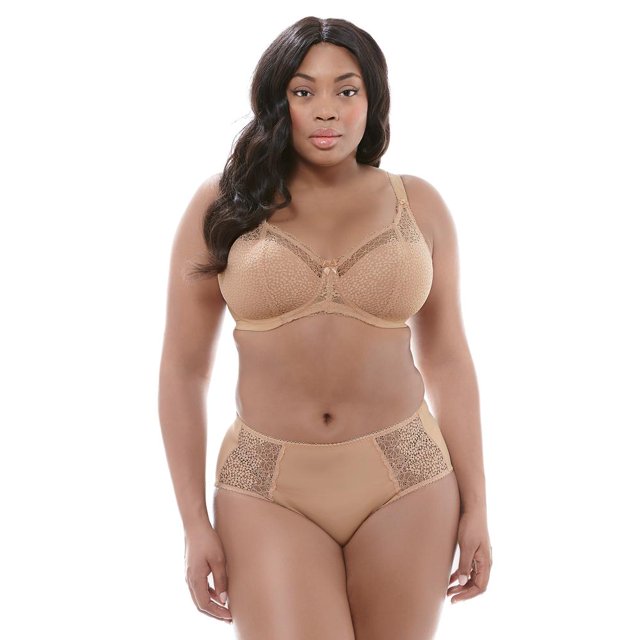 Goddess Women`s Michelle Plus-Size Underwire Padded Banded Bra, 42G, Sand