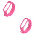 thumbnail image 2 of braveheart Bracelet de Remplacement, Doux pour la Peau, Résistant à l'Usure, Bracelet Intelligent pour Poignet, Bracelet de Sport, Installation Facile, Remplacement pour Mi 3 Rose Rouge, Ensemble de 2, 2 of 6