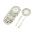 thumbnail image 1 of Unique Bargains 10PCS 30x1mm Aluminium Résine Lien Diamant Enduit Meule Gris w Forets, 1 of 1