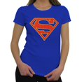 thumbnail image 1 of Supergirl T-Shirt pour Femmes avec Symbole de Télé - Grand, 1 of 7