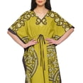 thumbnail image 4 of Moomaya Caftan pour Femmes Grande Taille Tenue d'Été Sortie de Plage Kimono Robe Caftan, 4 of 6