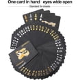 thumbnail image 3 of YOPTOP Deck of Cards Waterproof Black Playing Cards Poker Cards Plastic Playing Cards Gilding Black Playing Cards Black Gilding Waterproof Playing Cards, 3 of 5