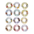 thumbnail image 2 of Support de Garde-Robe pour Vêtements de Bébé Séparateurs de Tailles Cintres Séparateur Rond 12 Pcs Vierge, 2 of 8
