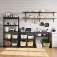 thumbnail image 3 of AKDSteel  5-Tier Industrial Steel Shelving Unit, Matte Black Storage Rack 35.4×15.7×72.0 in, 350 kg Capacity Per Shelf, 3 of 7