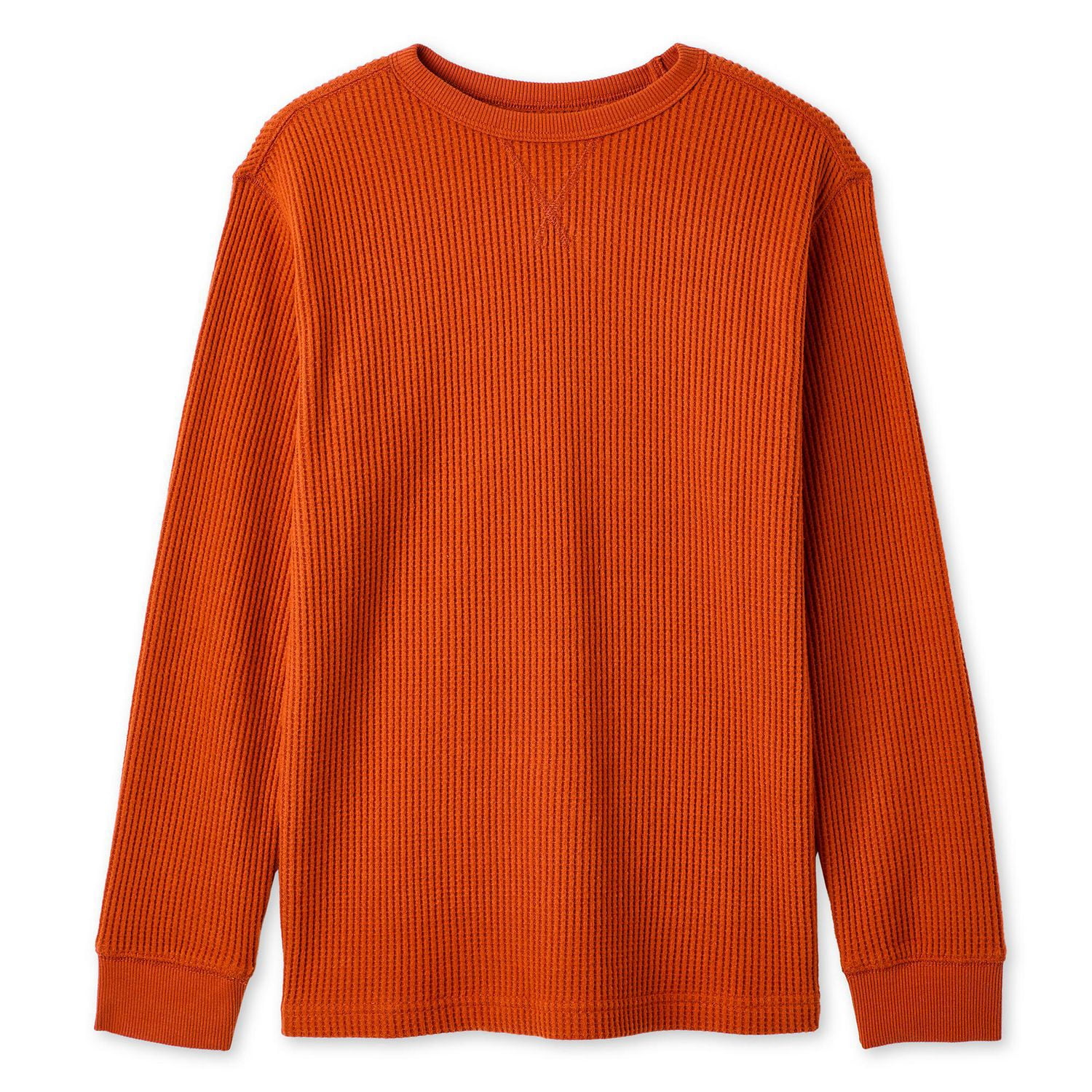 George Boys' Long-Sleeve Waffle Knit T-Shirt