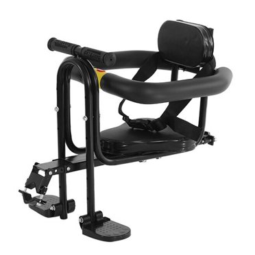 Lixada Front Bicycle Seat Child Safety Child Saddle with Pedals and Support for MTB Road Bike